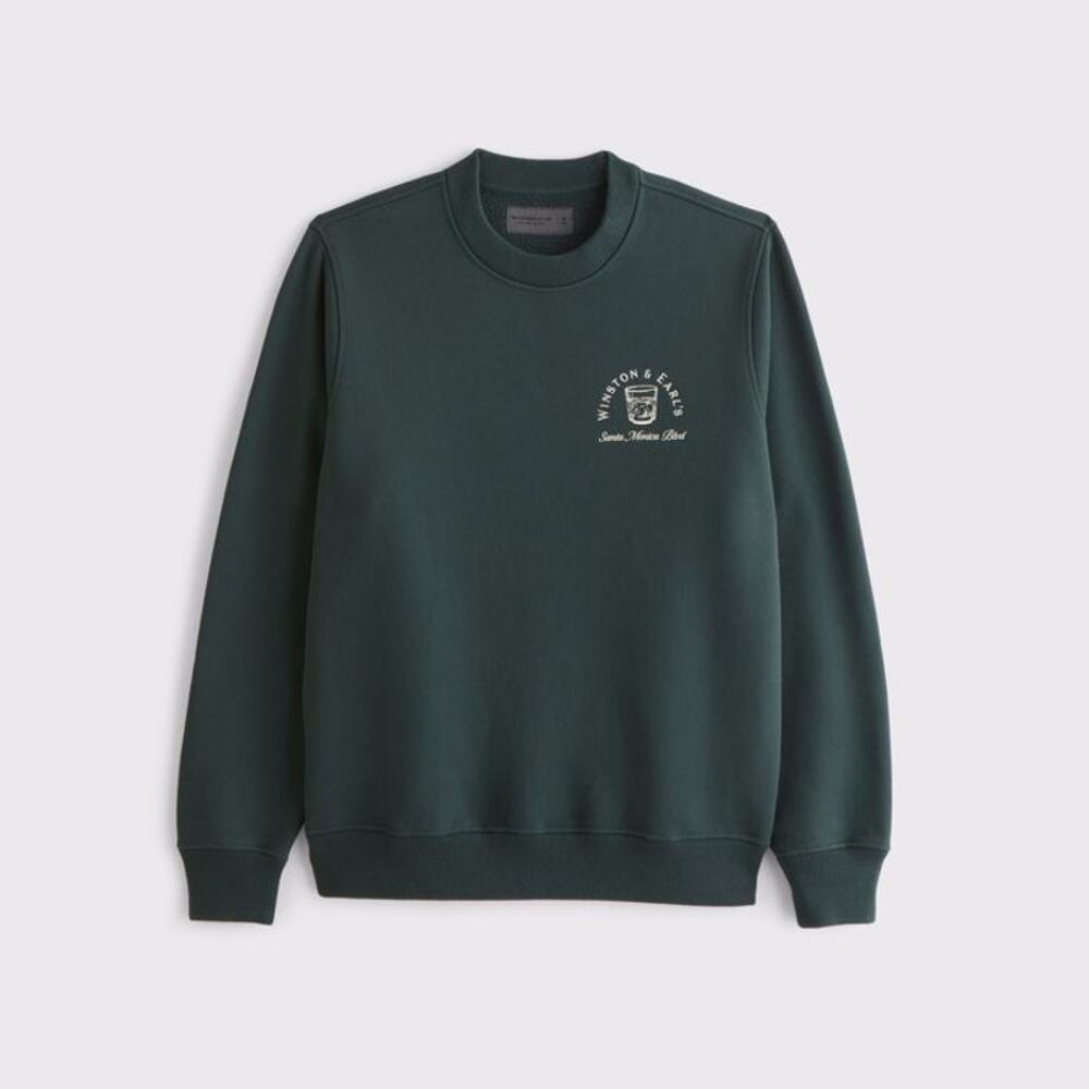 Abercrombie & Fitch Men's Winston & Earl's Bar Crewneck Sweatshirt